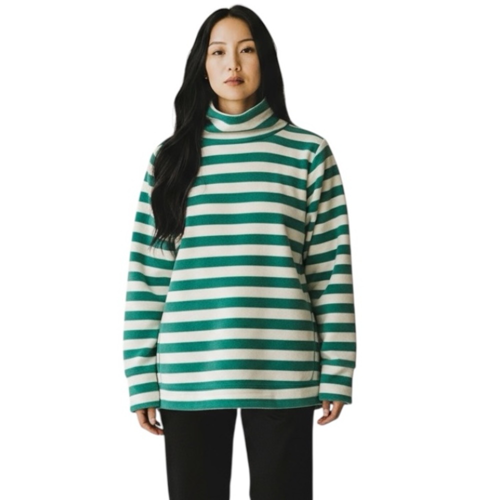 Telluride and Company, Green and White Striped Shirt